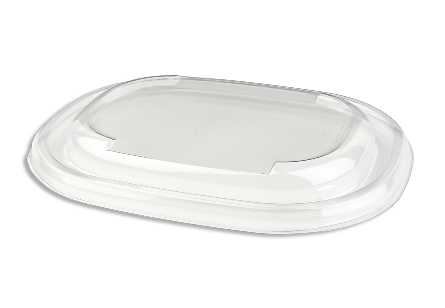 PET lid for 620ml&770ml pulp oval bowl