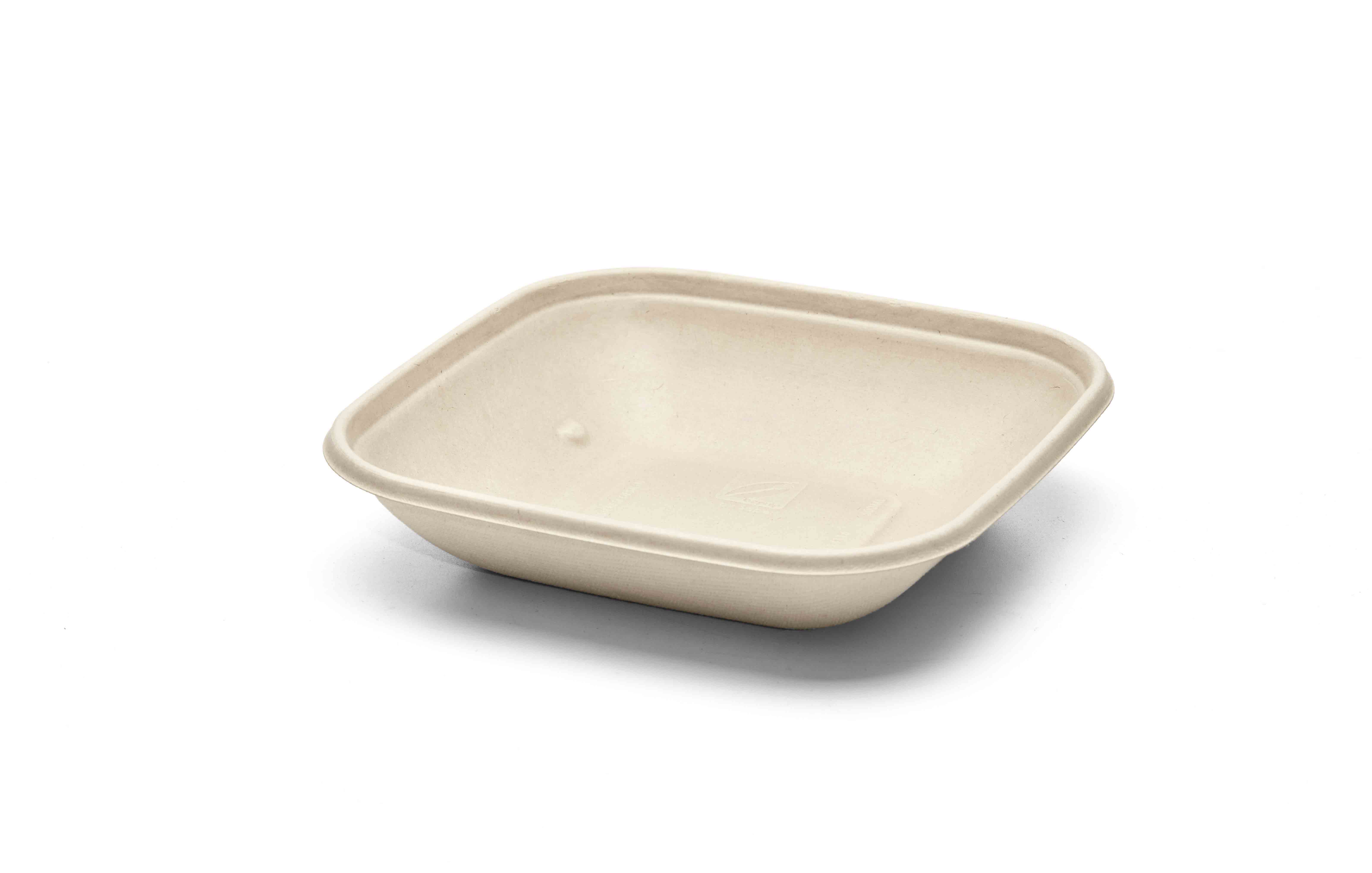 500 ml / 17X17 cm pulp square bowl（Laminated）