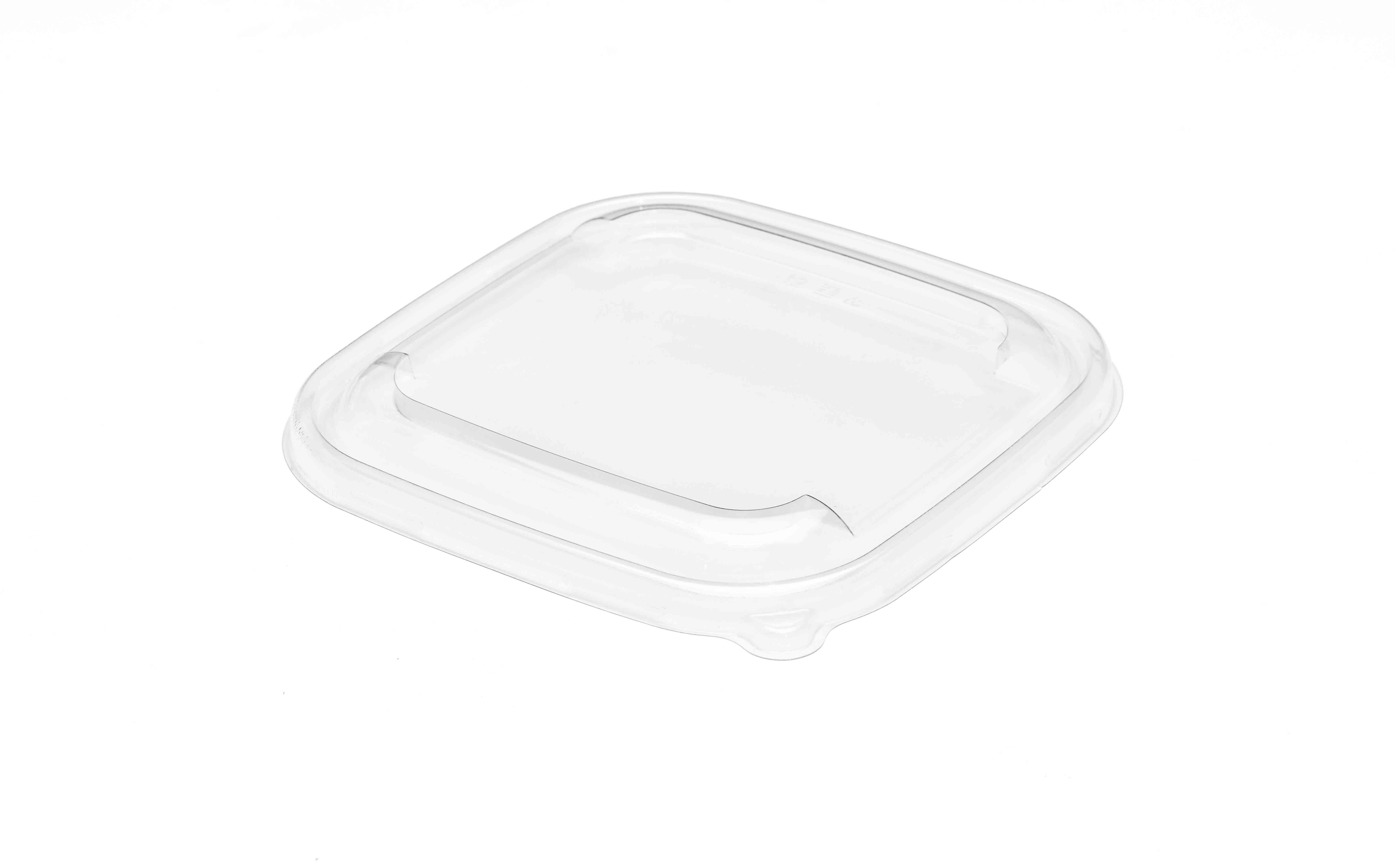 PET lid for 17X17 cm pulp square bowl